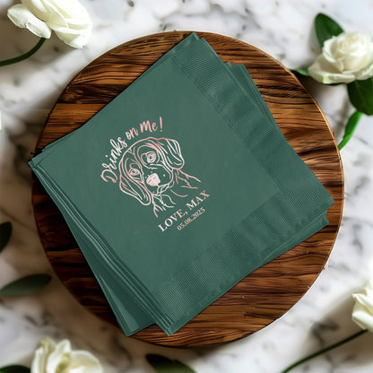 Personalized Pet Themed Paper Napkin Party Product
