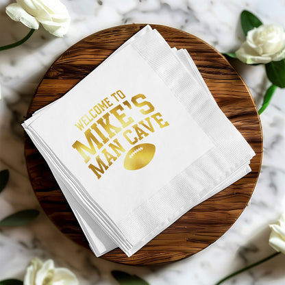 Welcome to Mike's Man Cave napkin product