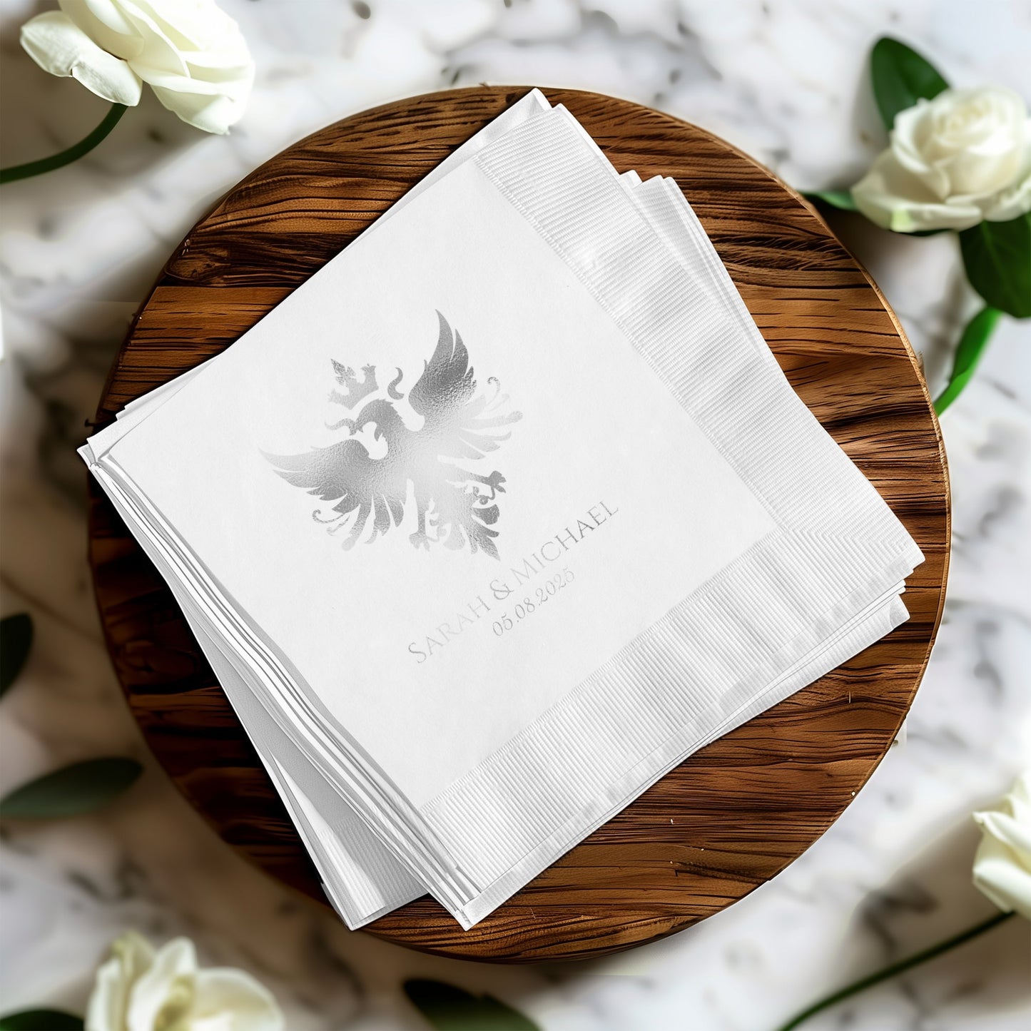 Personalized Custom Wedding Date Napkin product