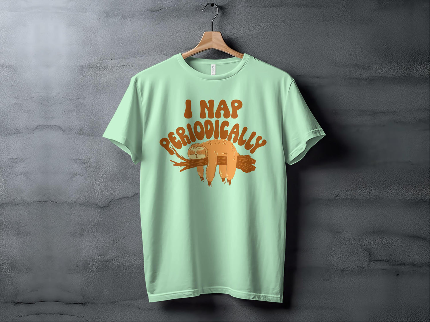 I Nap Periodically Sloth Graphic T-Shirt product type