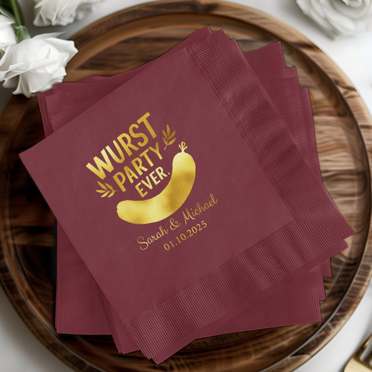 Wurst Party Ever Personalized Event Napkins product