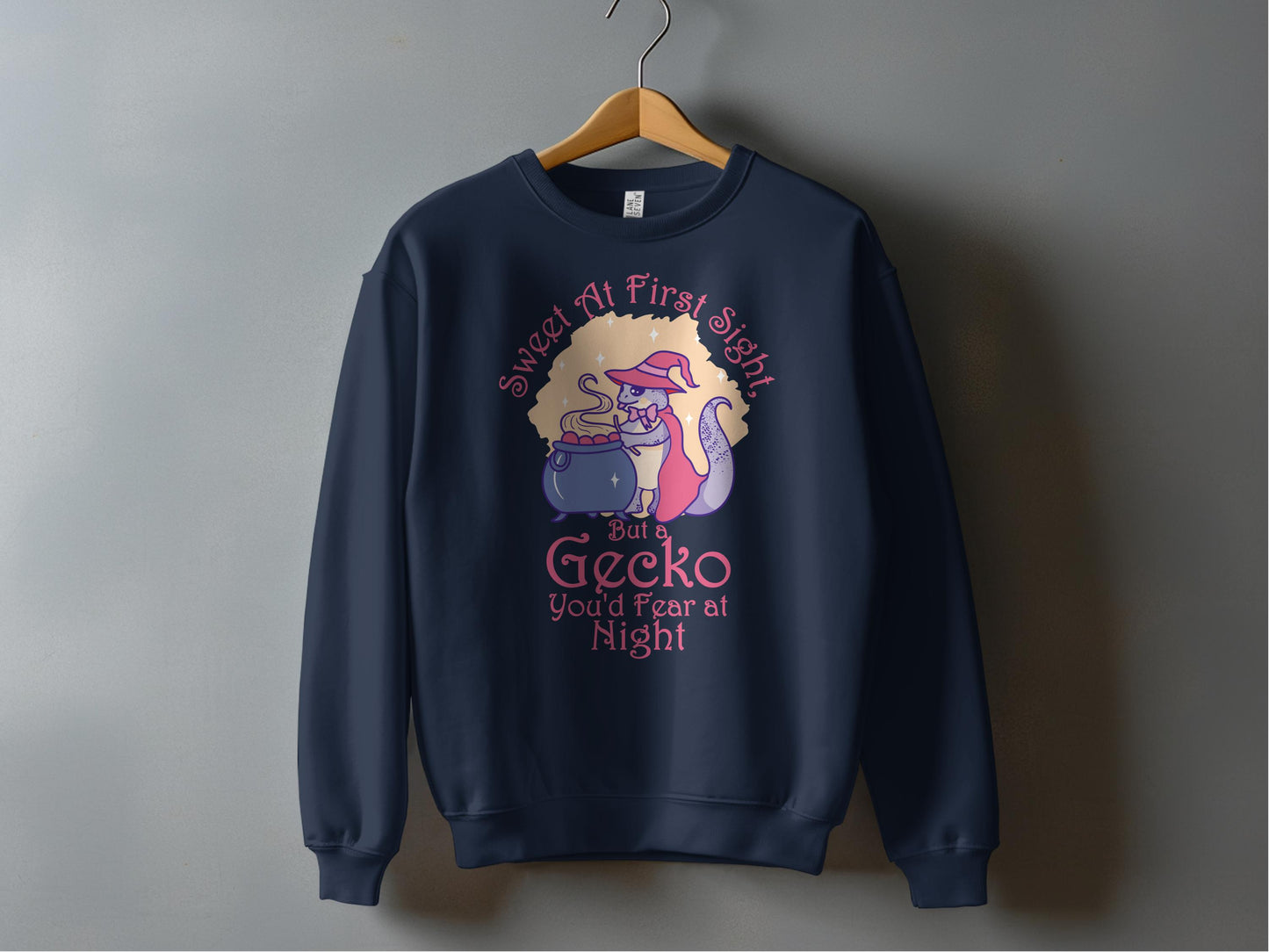 Sweet at First Sight but Fear at Night Gecko Sweatshirt product type