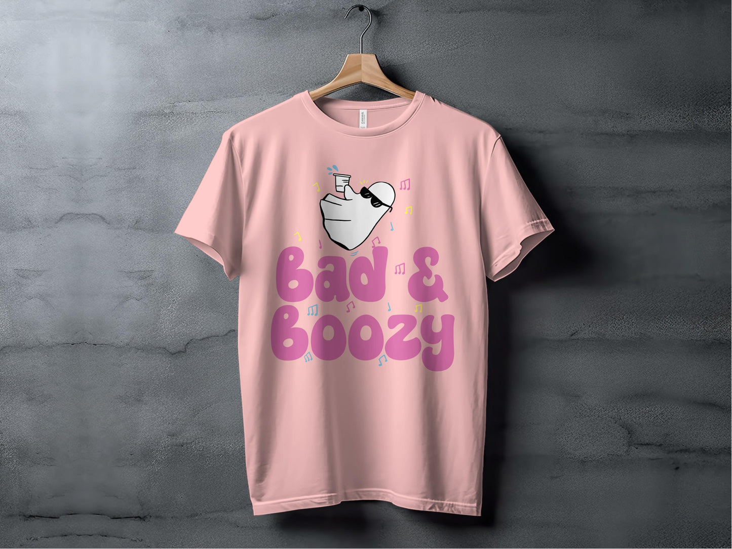 Bad and Boozy Graphic T-Shirt Casual Fun product type