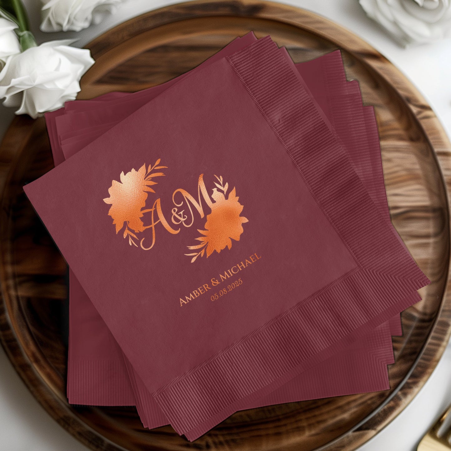 Personalized Napkins for Wedding and Special Event product
