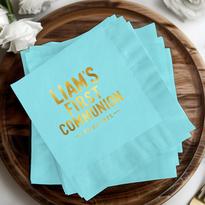 Liam's First Communion Custom Napkin product