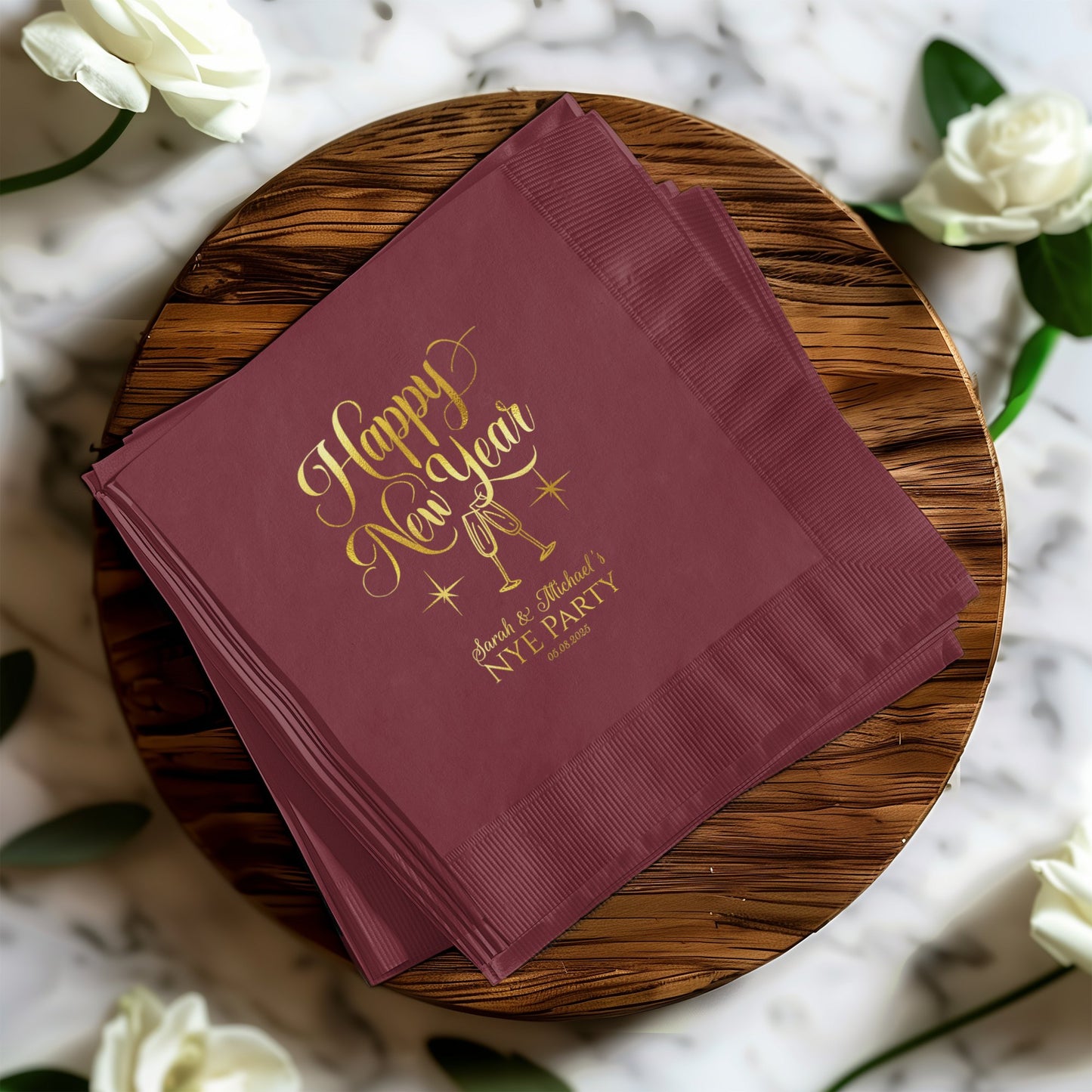 Happy New Year Napkin for New Years Eve party product type