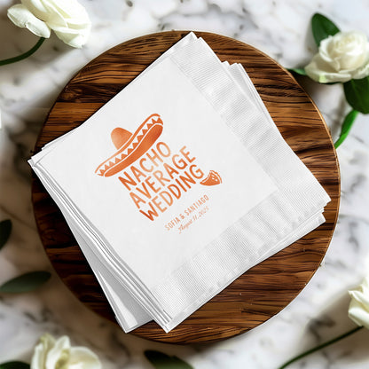 Nacho Average Wedding Event Custom Napkin product type