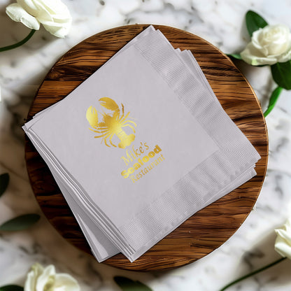 Mike's Seafood Restaurant Custom Napkins product