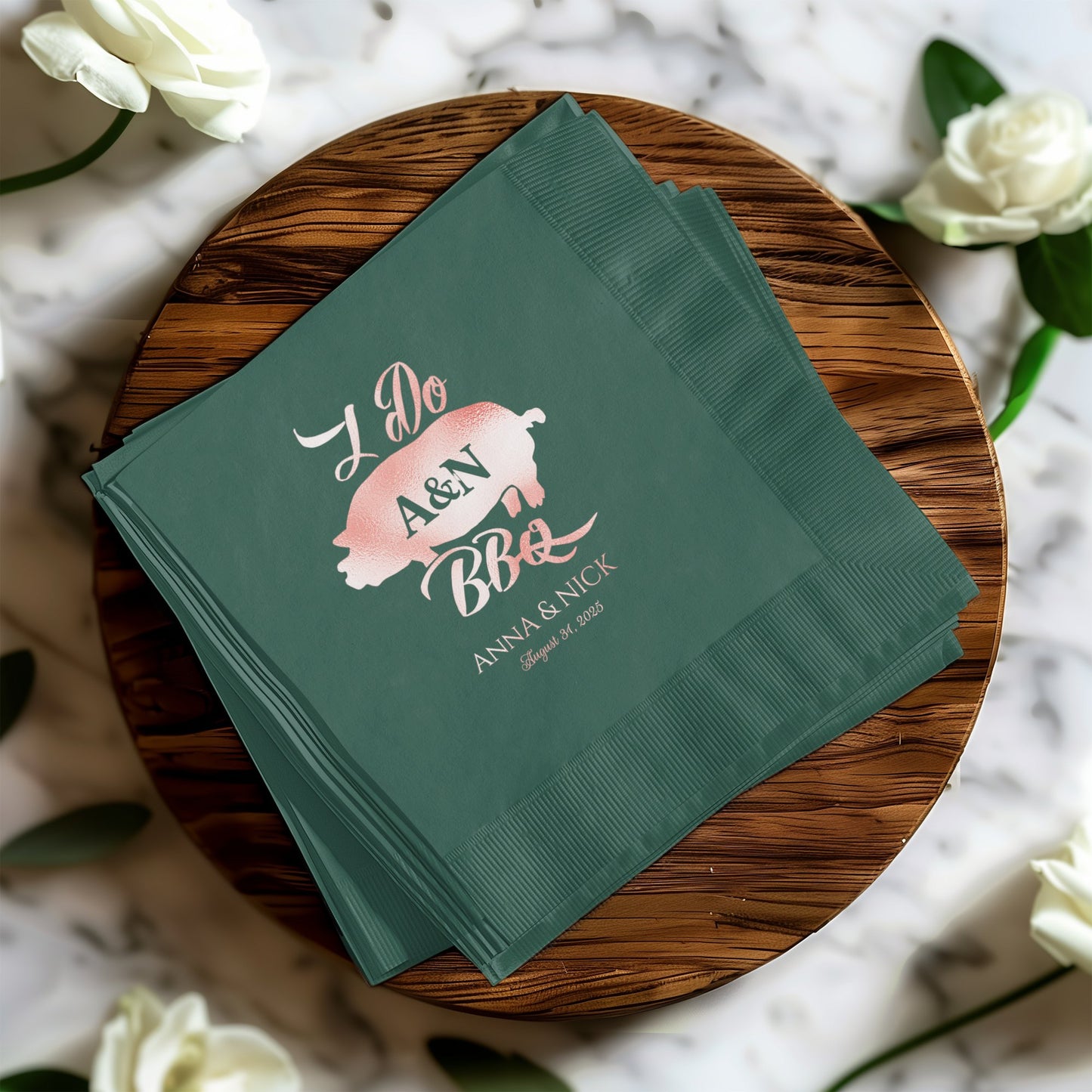 Custom I Do BBQ Party Napkins Event Decor product