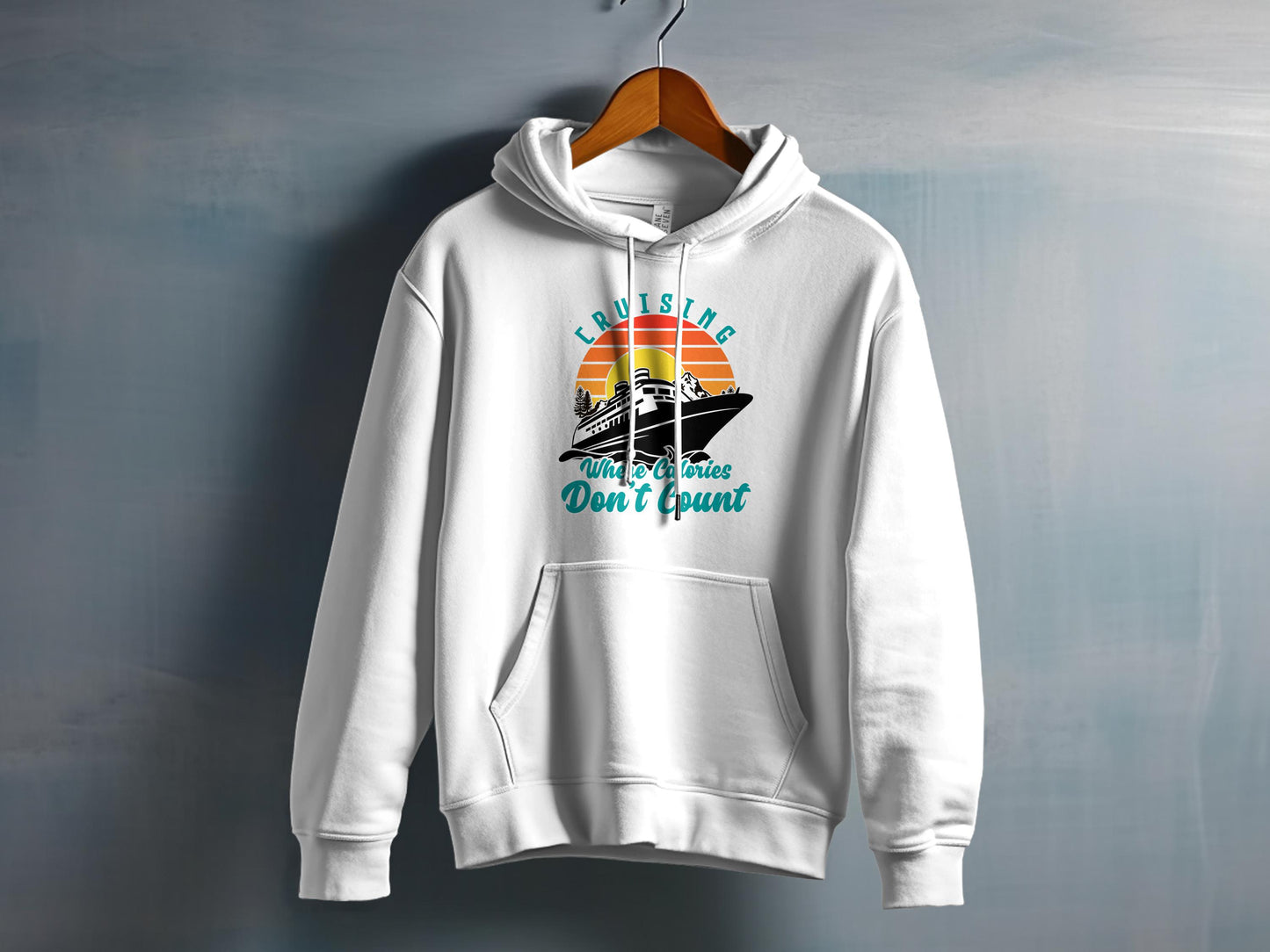 Cruising Memories Don't Count Print White Hoodie product type