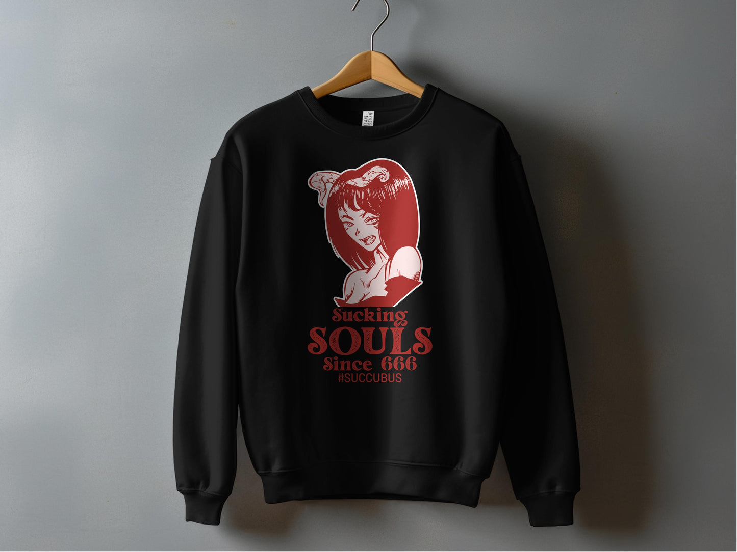 Sucking Souls Since 666 Succubus Sweatshirt product type