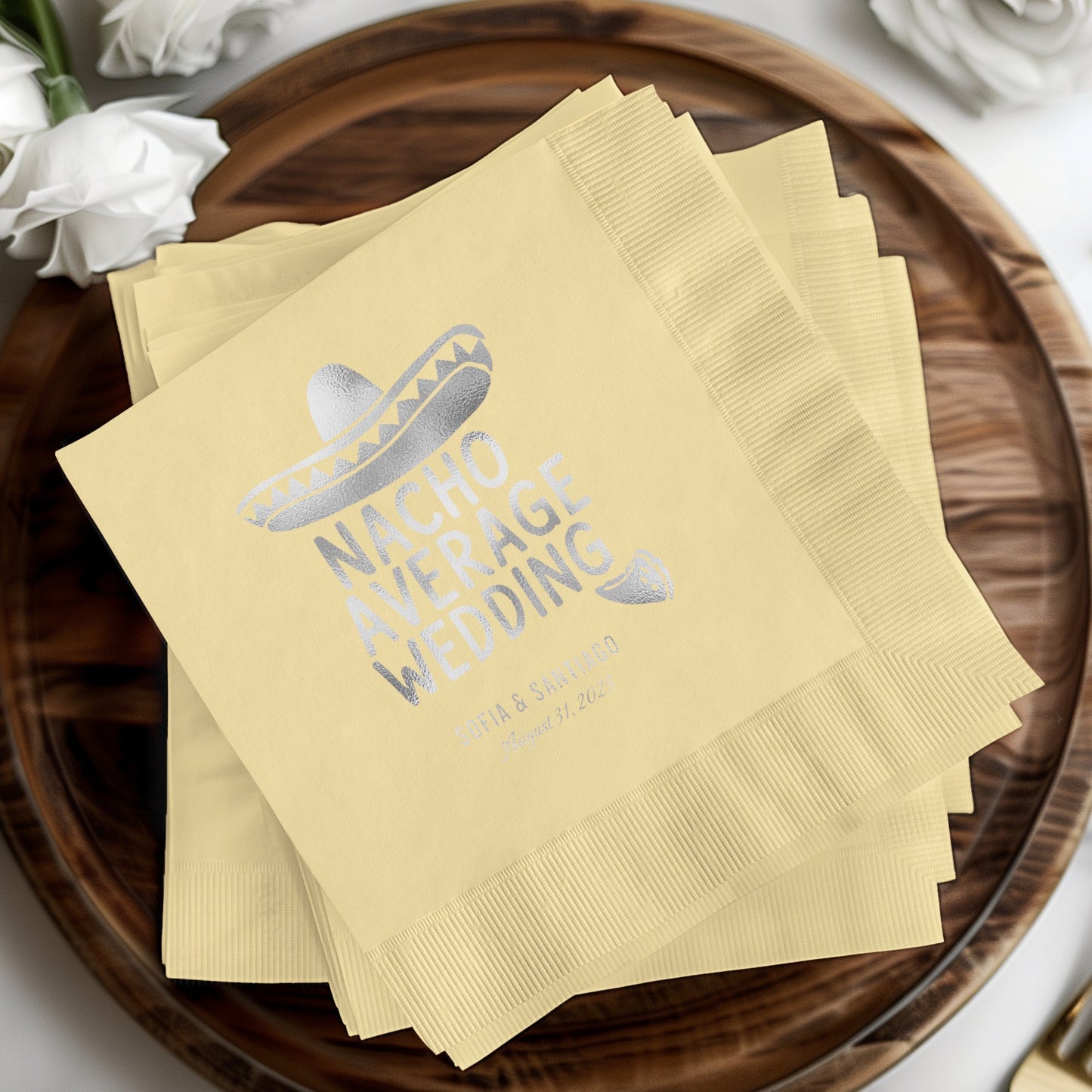 Nacho Average Wedding Custom Party Napkins product