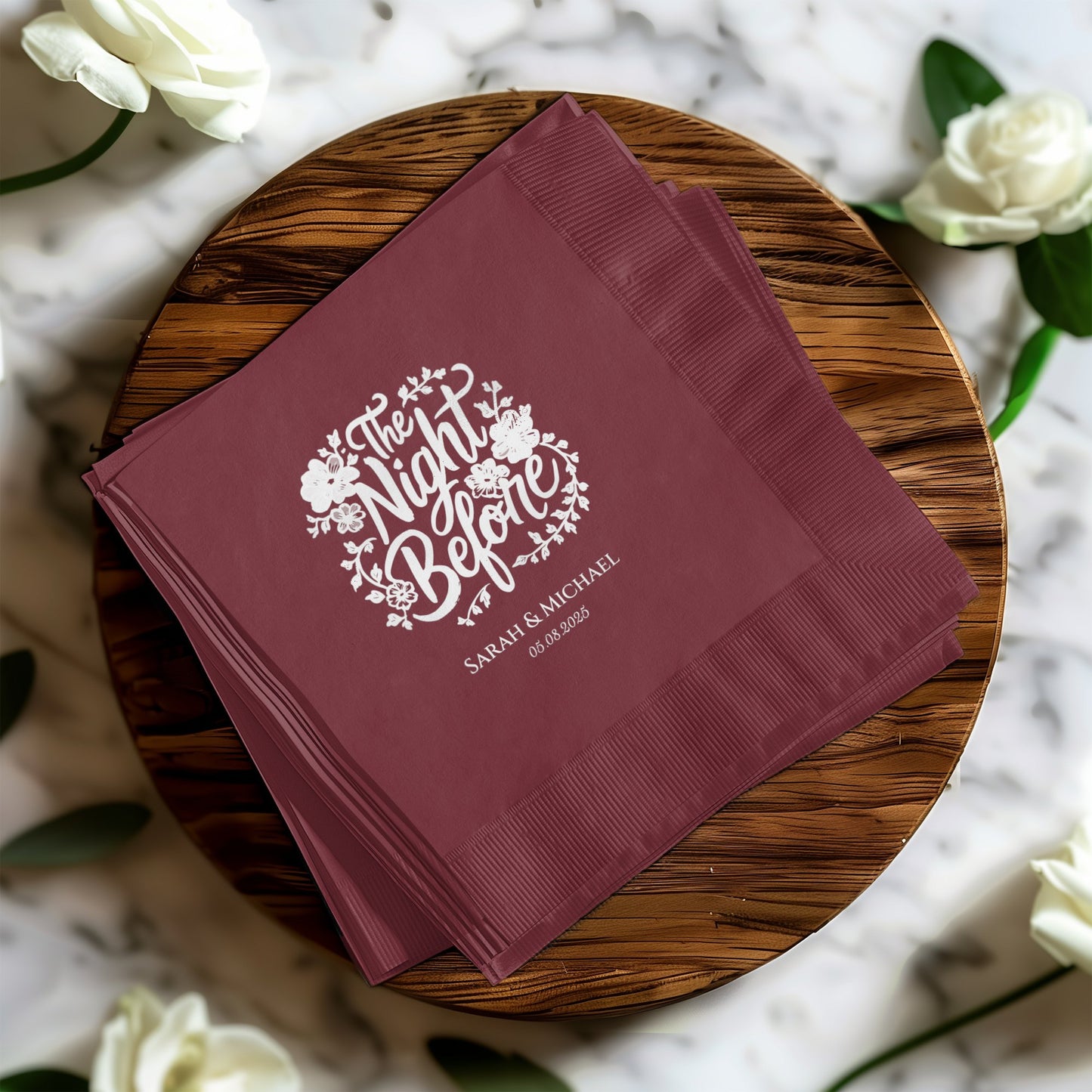 The Night Before Custom Printed Event Napkin product