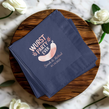 Wurst Party Ever Personalized Event Napkins product type