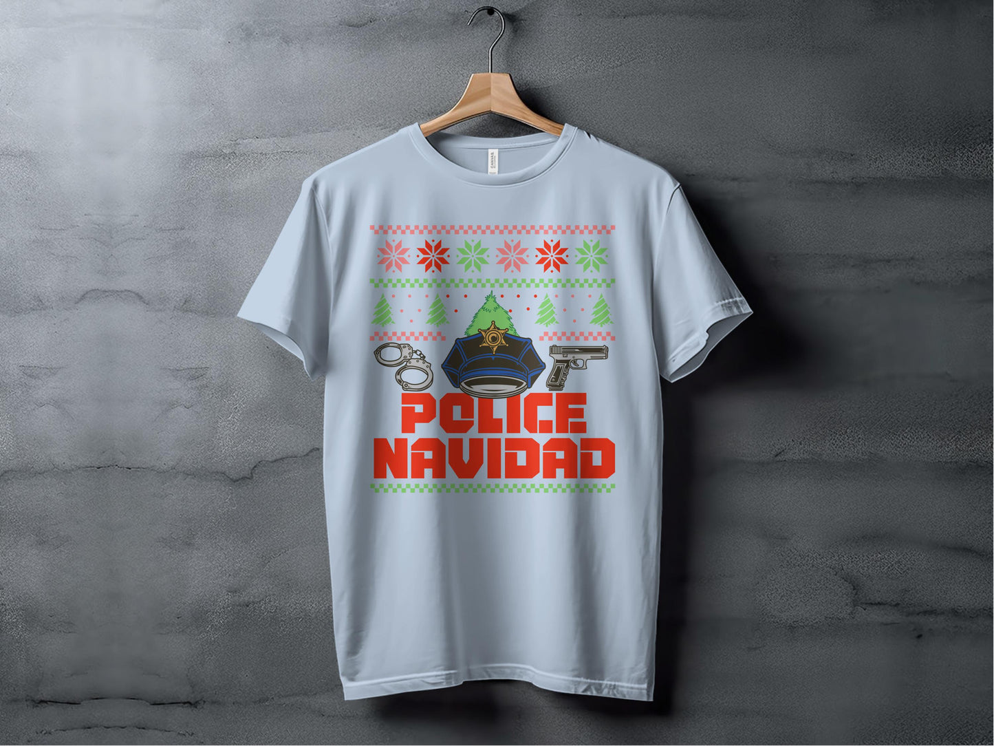 Police Navidad Graphic Holiday Shirt product type