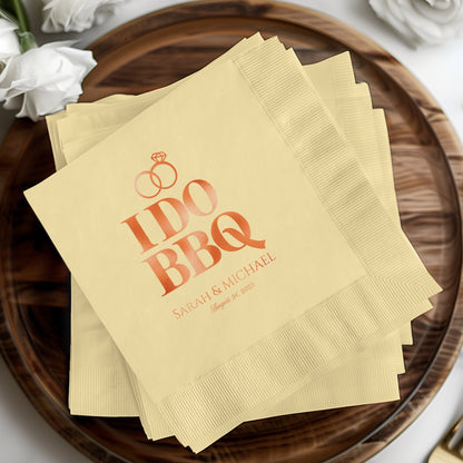 Custom Wedding BBQ Party Printed Napkins product