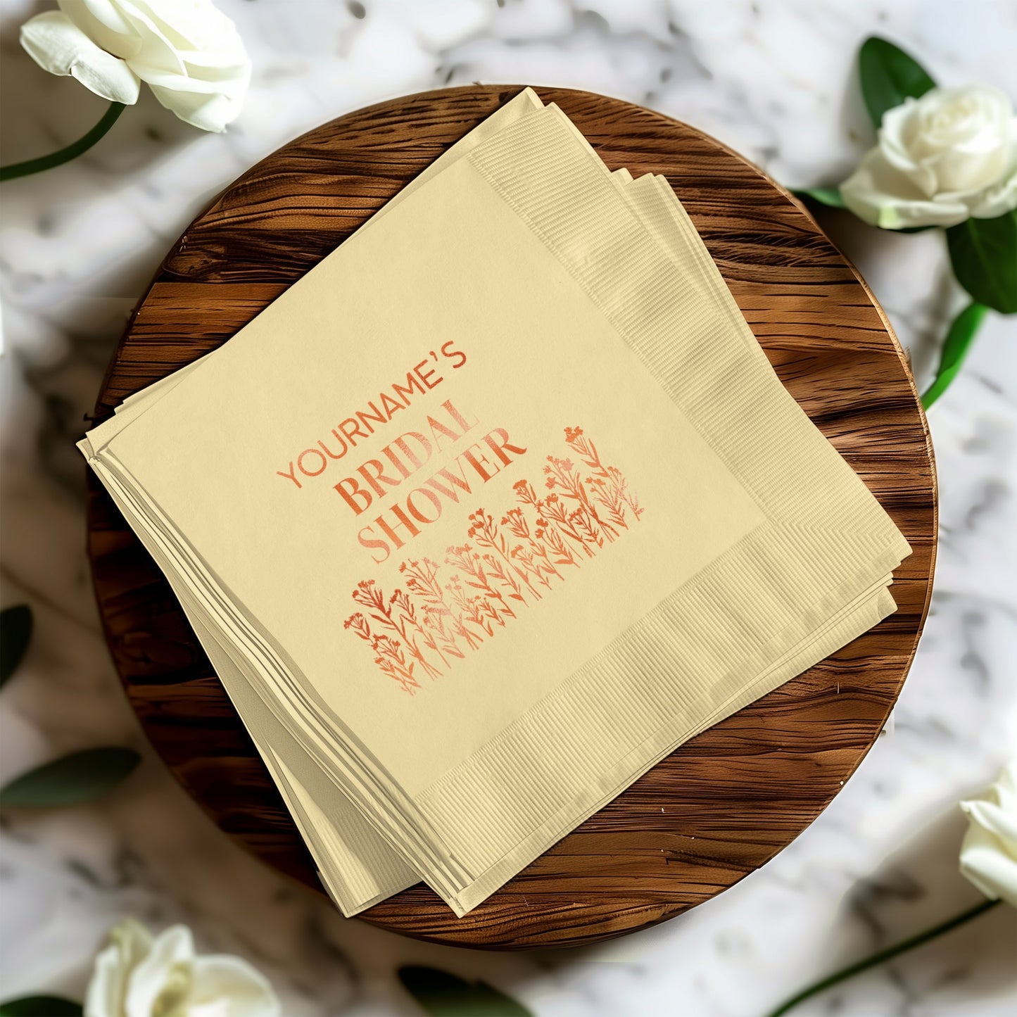 Personalized Bridal Shower Napkins party product