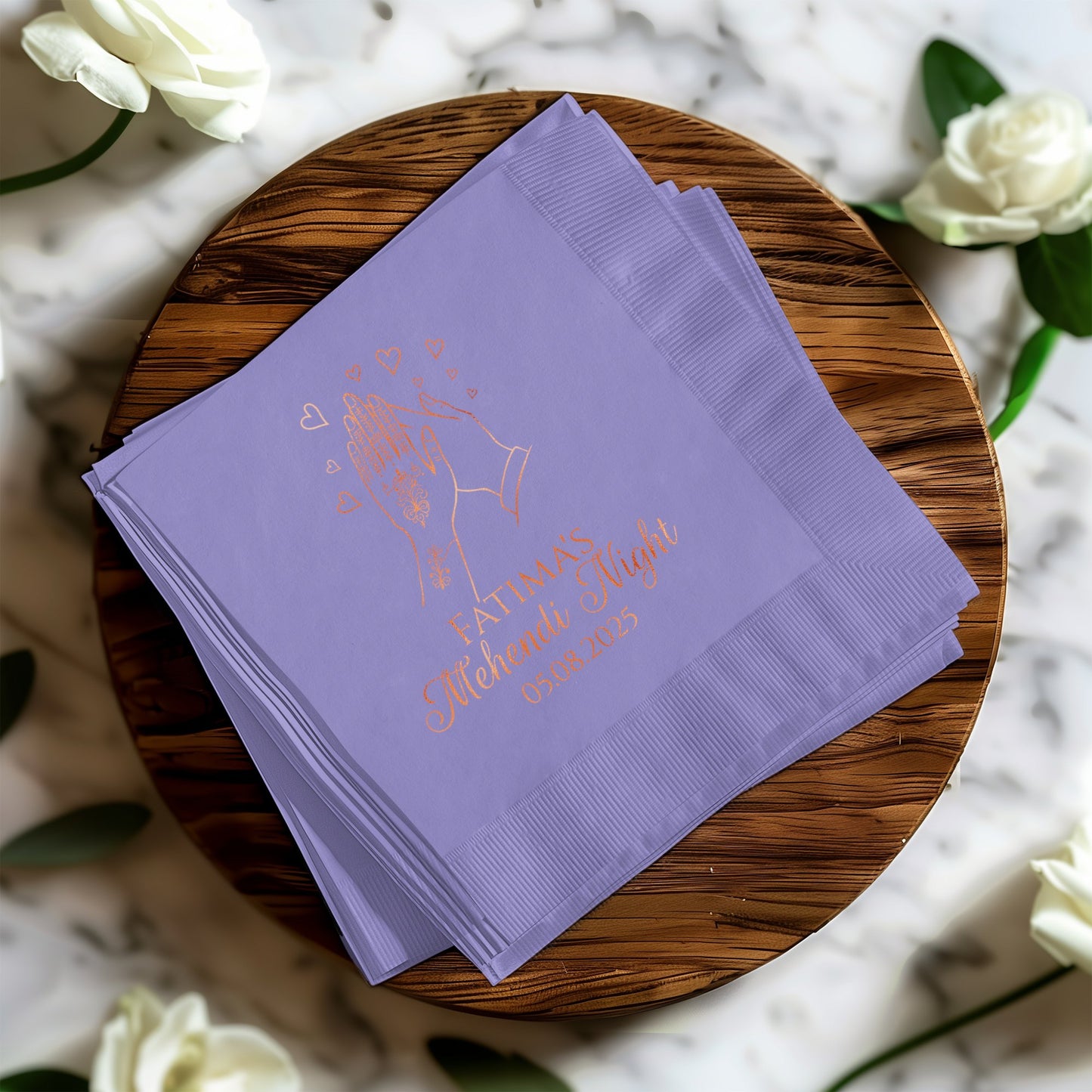 Father's Silent Night Custom Printed Napkin product