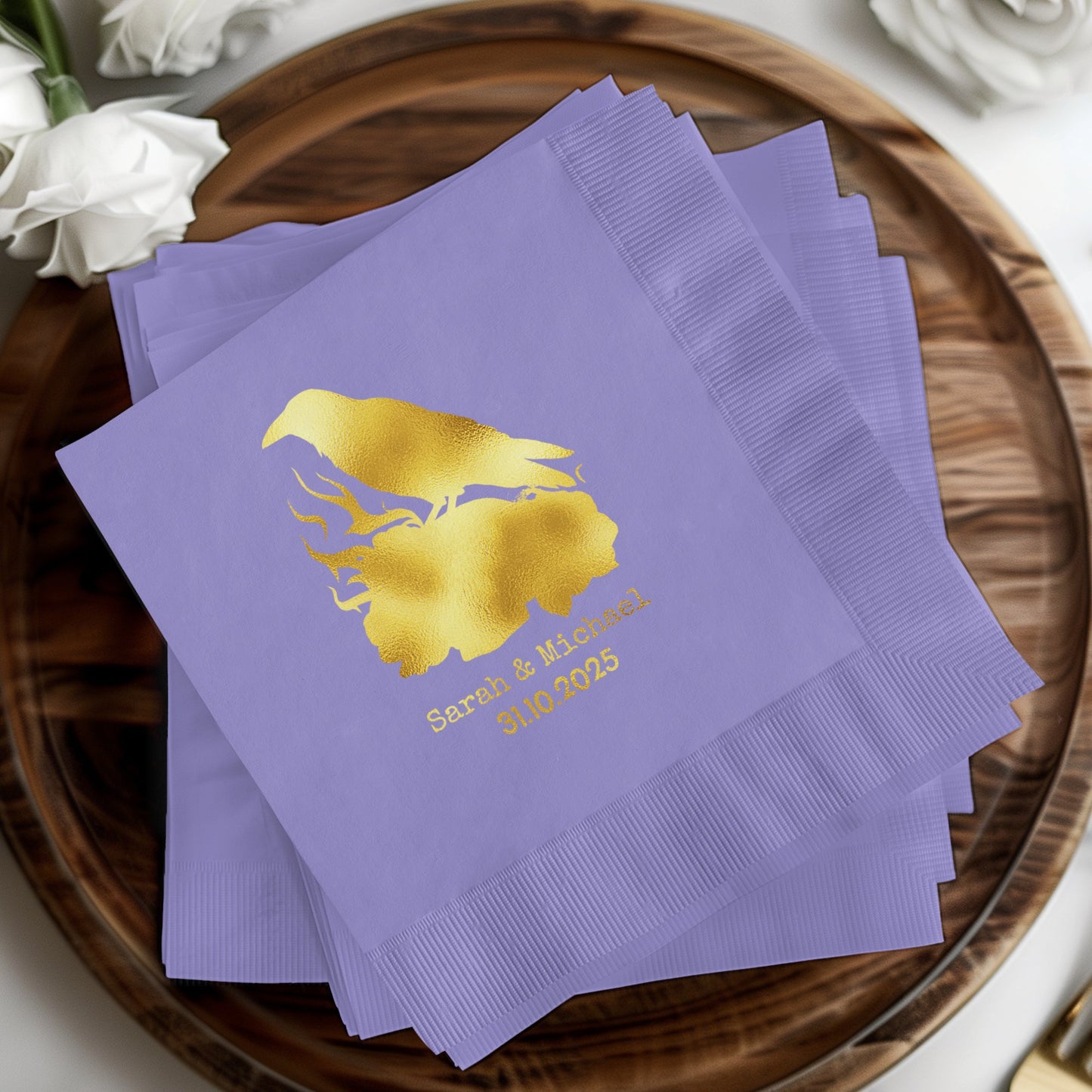 Personalized Wedding Date Custom Napkin product