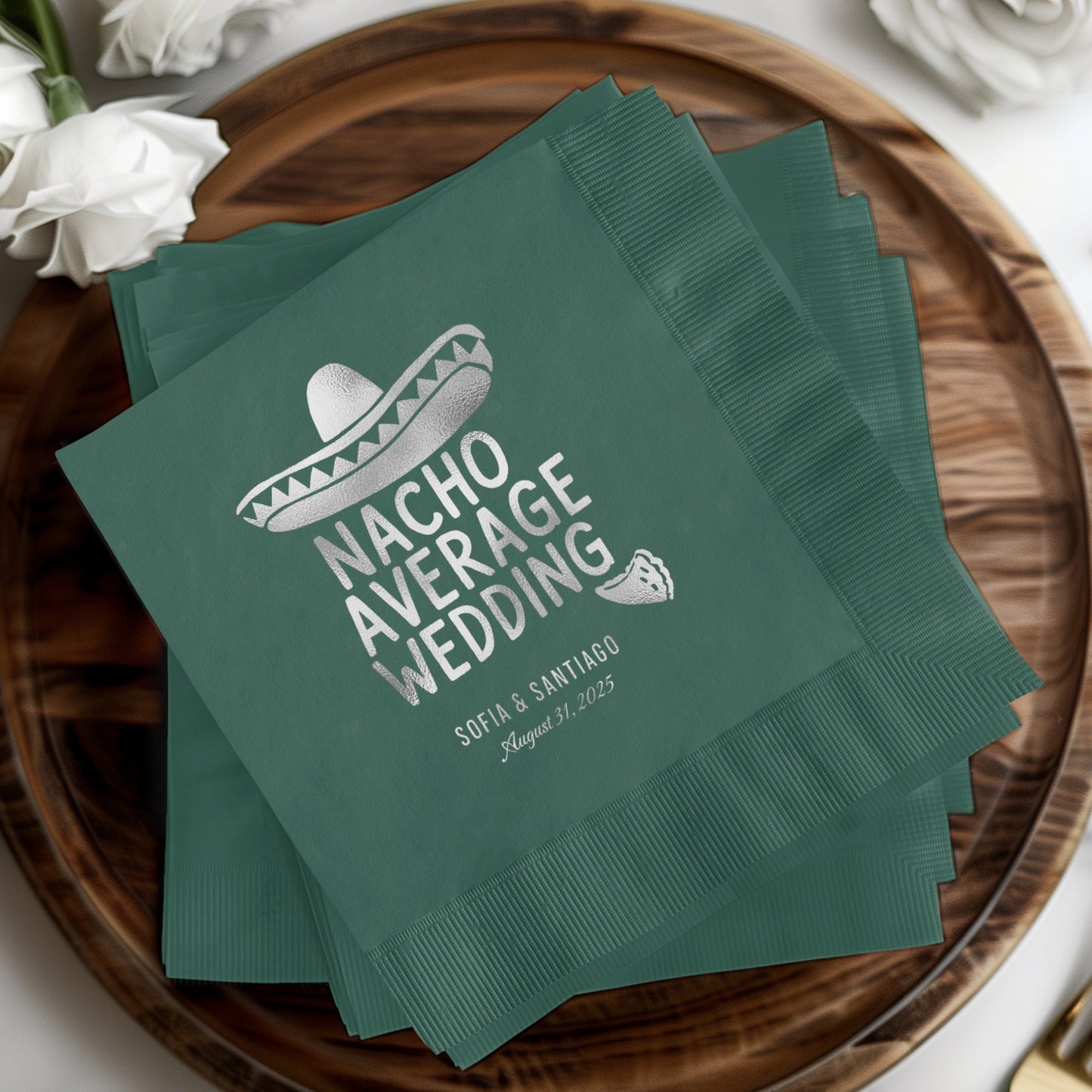 Nacho Average Wedding Personalized Napkin product