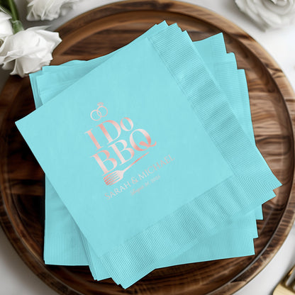 Personalized I Do BBQ Wedding Event Napkins product type