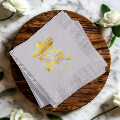 Nacho Average Wedding Custom Event Napkin product