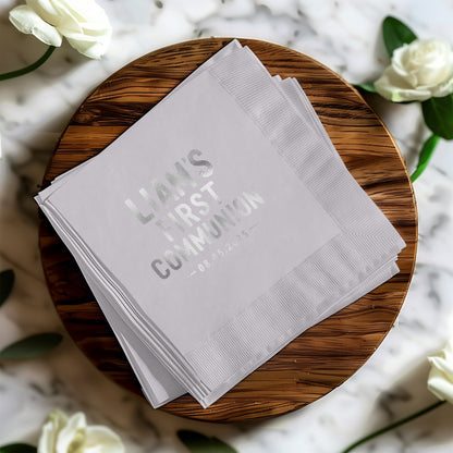 Liam's First Communion Personalized Napkins product type
