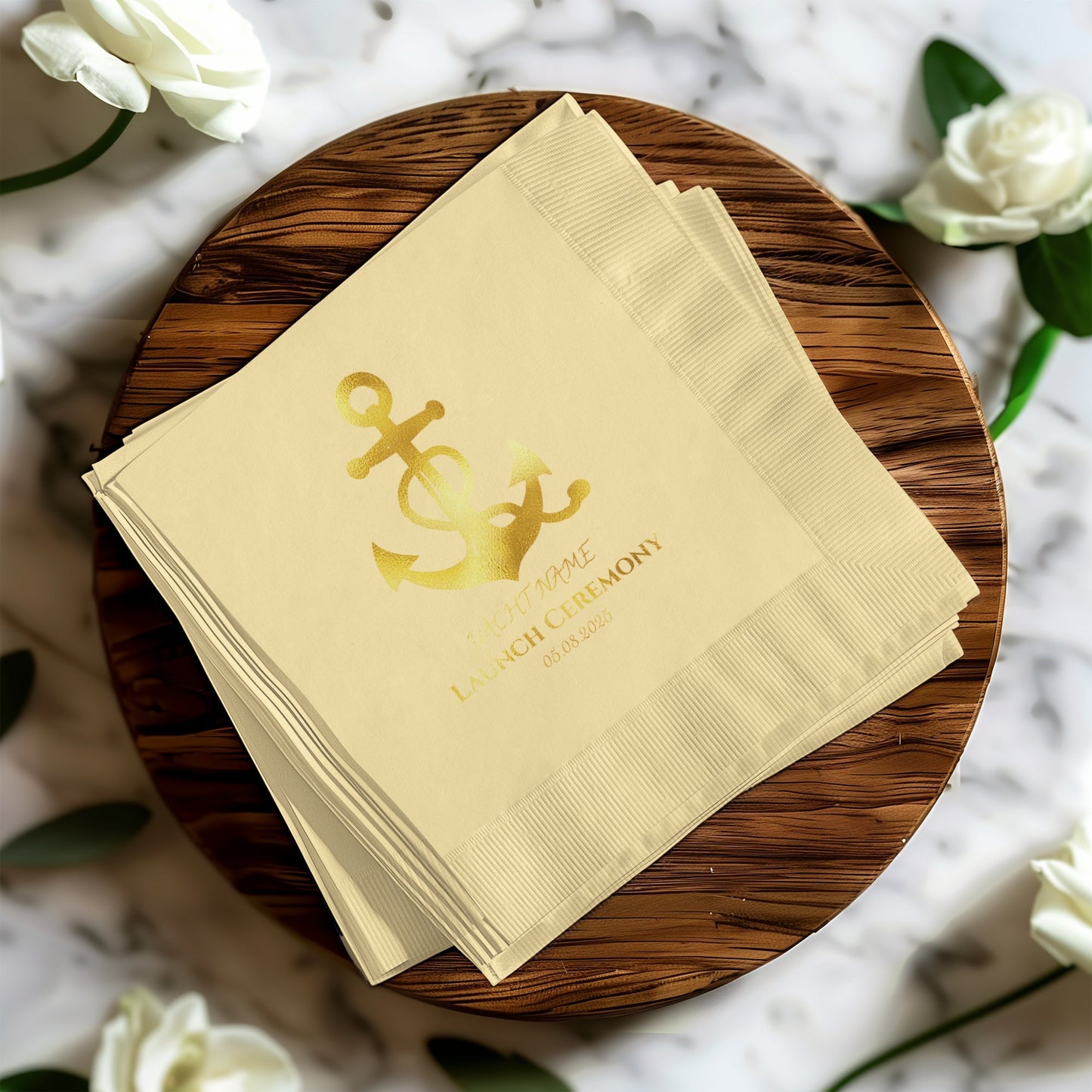 Nautical Theme Anchor Design Event Party Napkins product