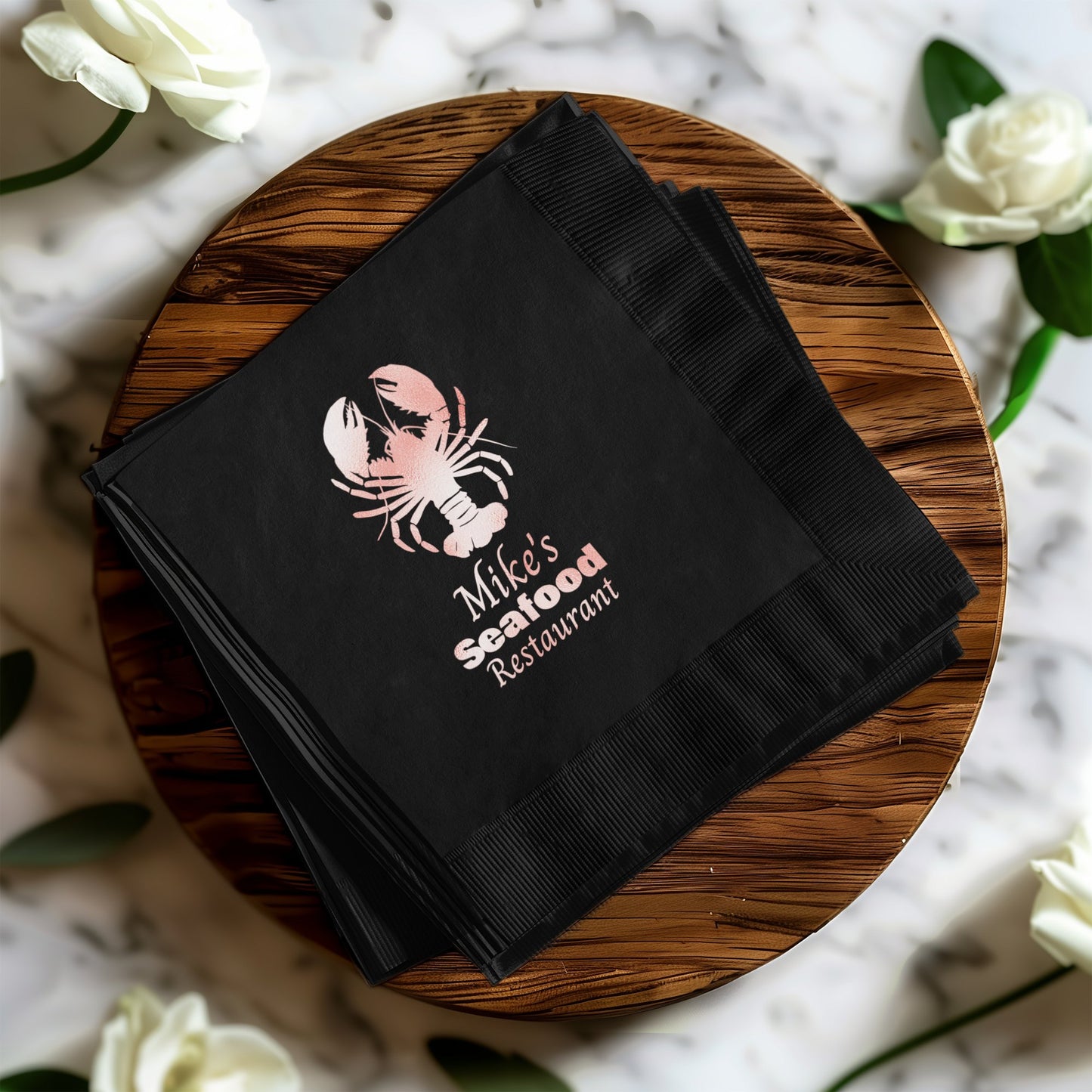 Mike's Seafood Restaurant Printed Napkin product type