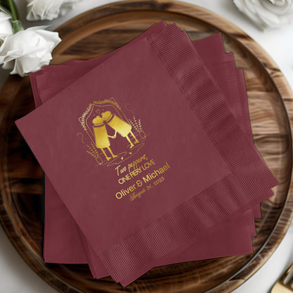 Wedding Theme Printed Napkins Party Decor product type