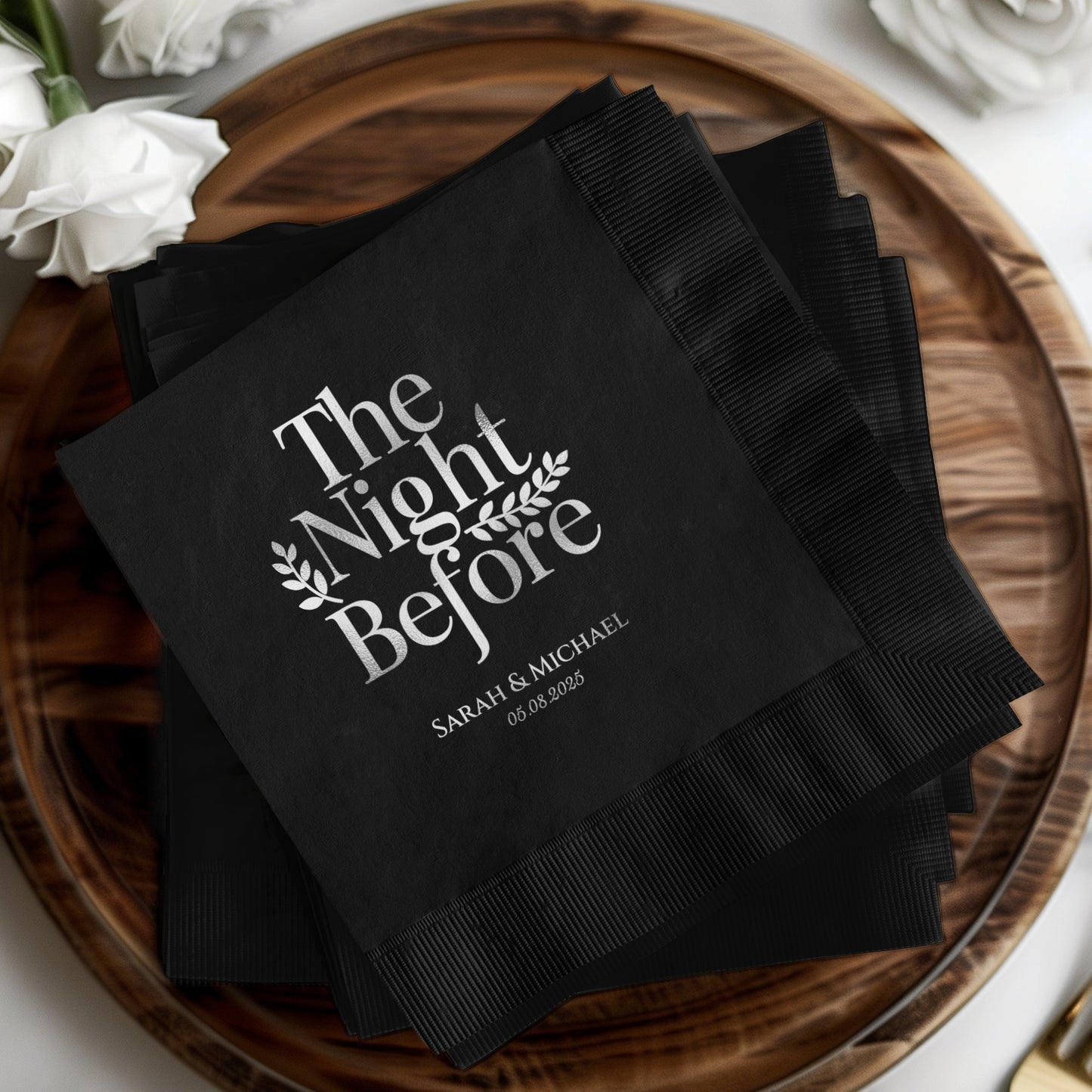 The Night Before Custom Wedding Napkin product type