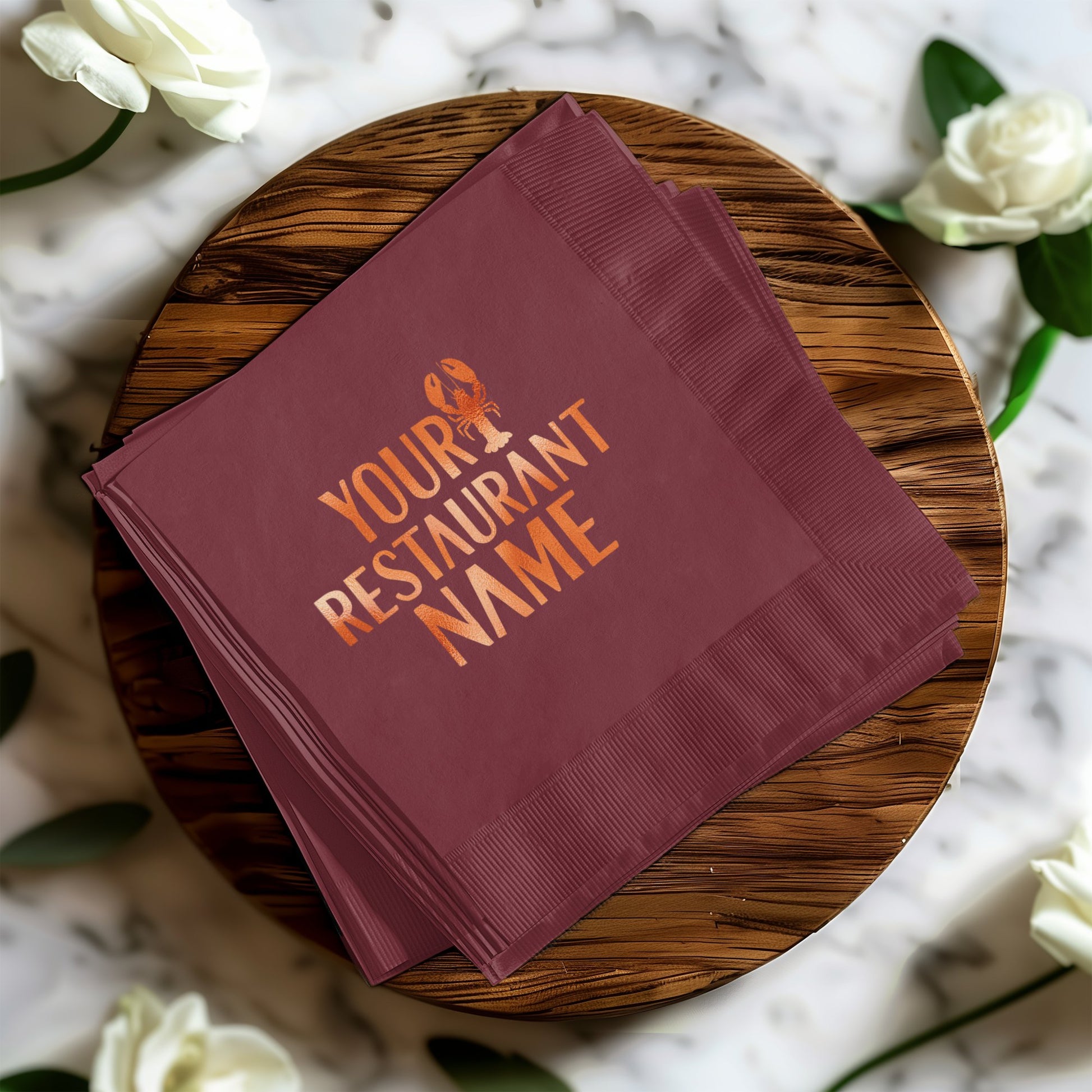 Personalized Restaurant Custom Design Napkin product