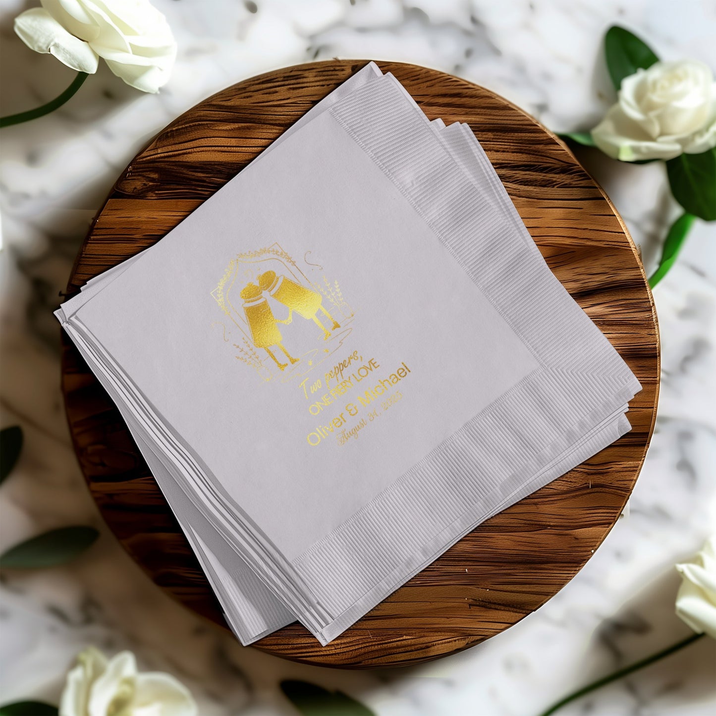 Personalized Printed Wedding Napkins Beverage product