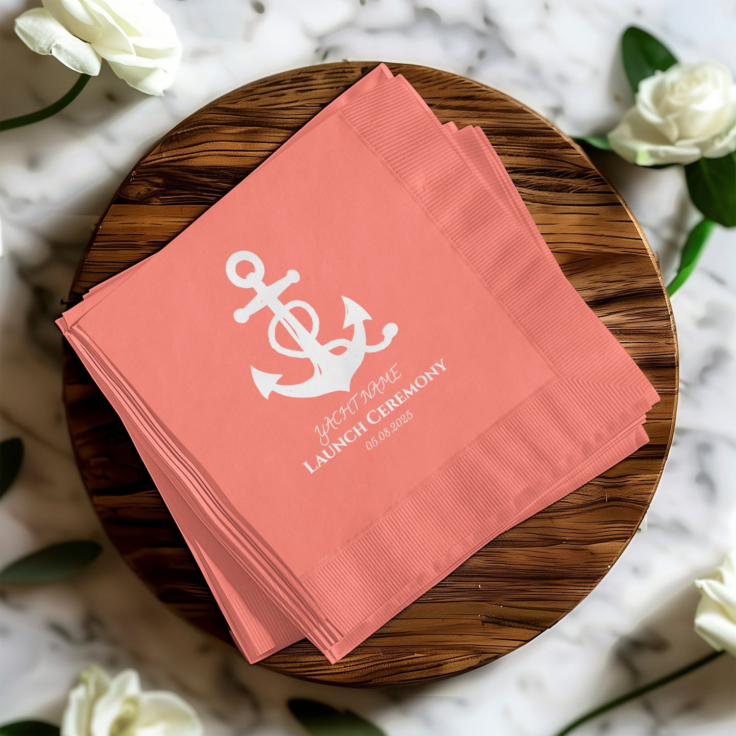 Elegant Event Launch Ceremony Personalized Napkin product type