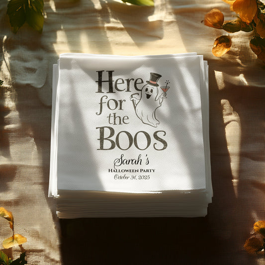 Here for the Boos Halloween Party Napkin product type