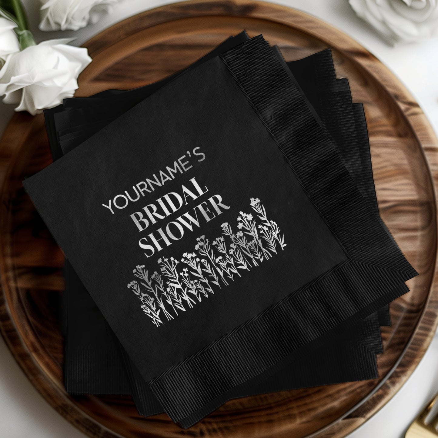 Personalized Bridal Shower Napkins product type