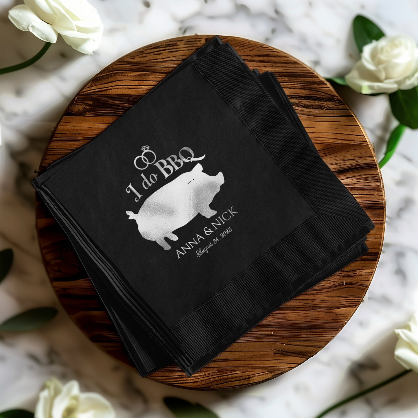 Personalized I Do BBQ Napkins Wedding Party product type