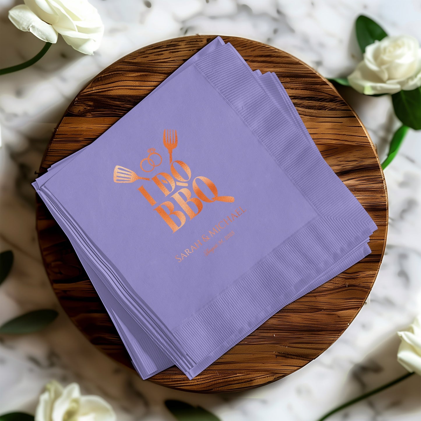 Personalized I Do BBQ Wedding Napkins product type