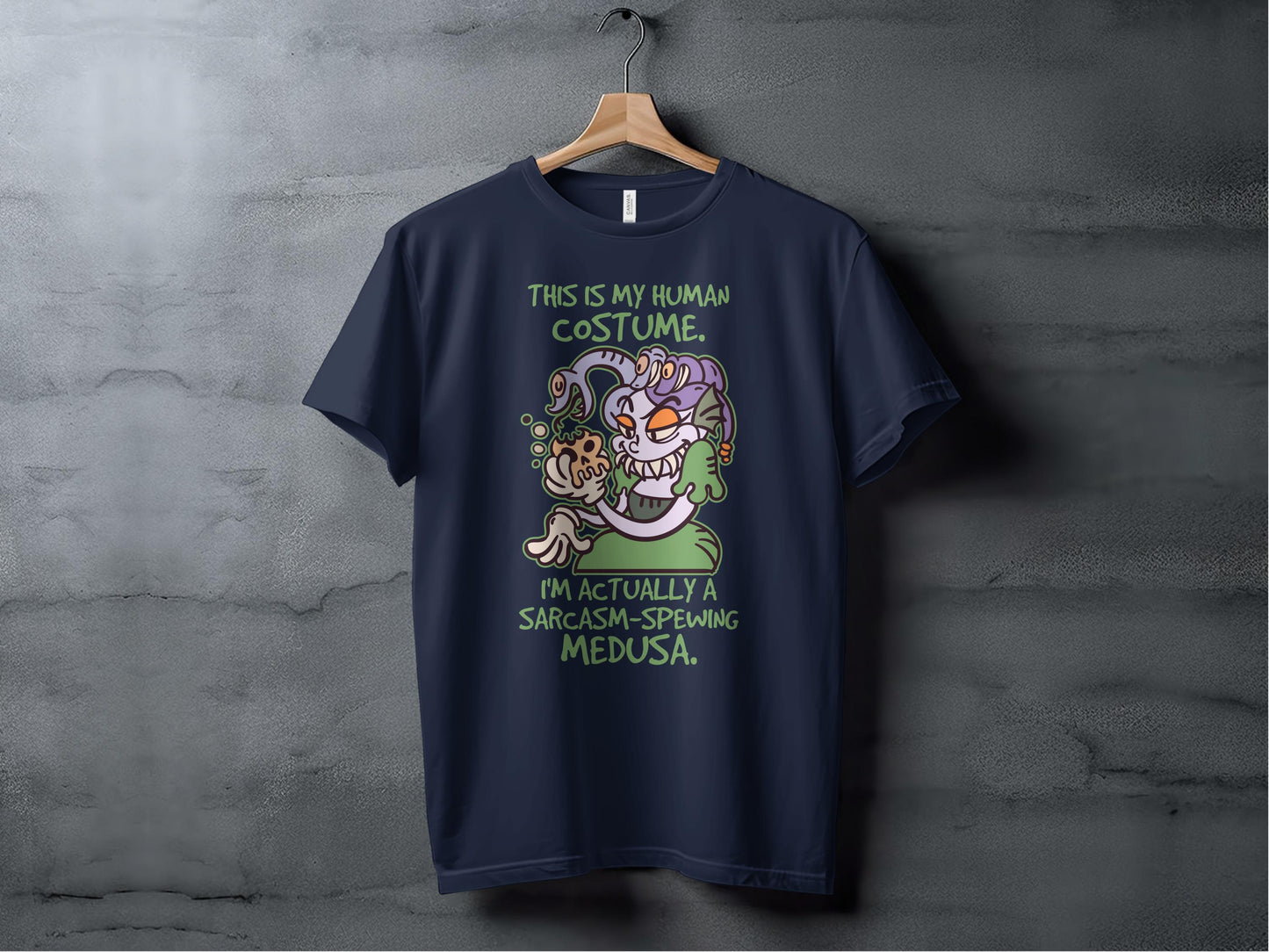 Sarcasm-Spewing Medusa Human Costume Graphic T-shirt product
