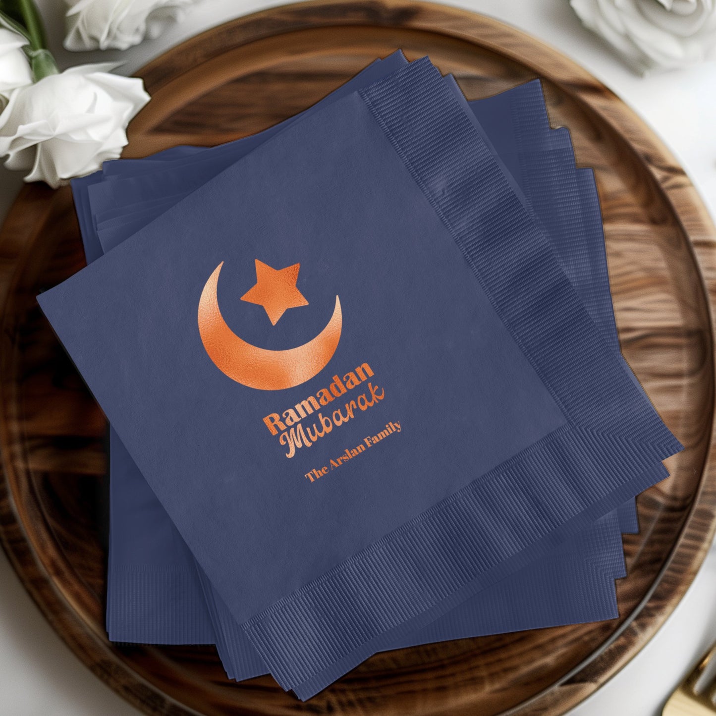 Ramadan Mubarak The [Custom Name] Family napkin product