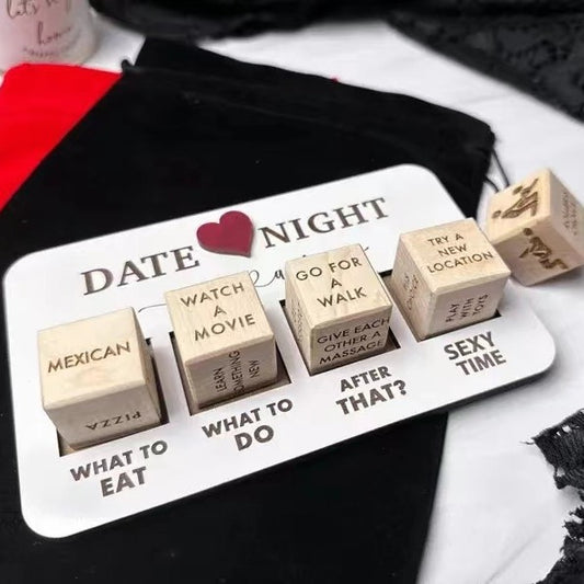 Wooden Date Night Dice