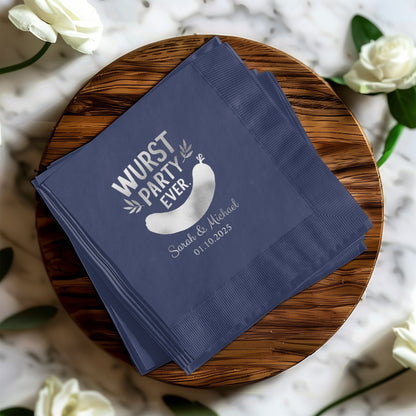 Wurst Party Ever Custom Printed Napkin product type