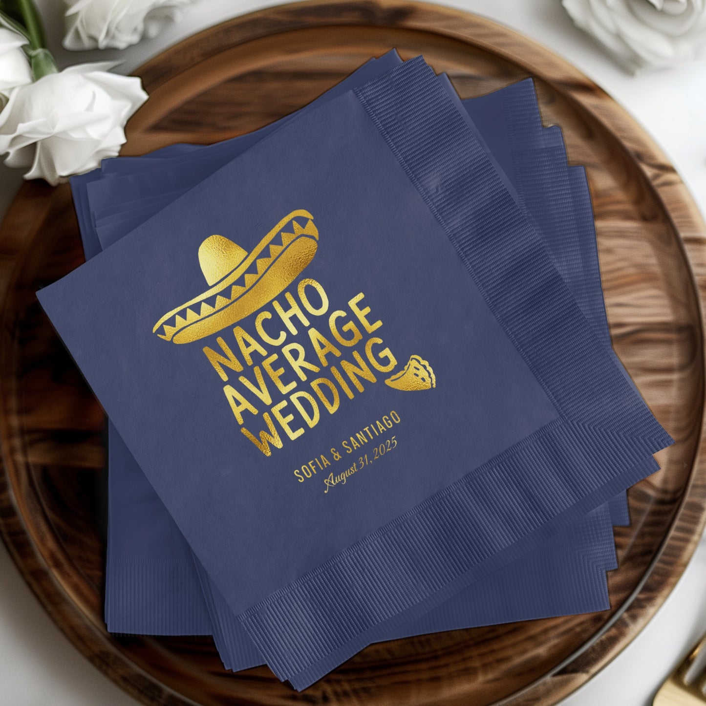 Nacho Average Wedding Custom Napkins Party product