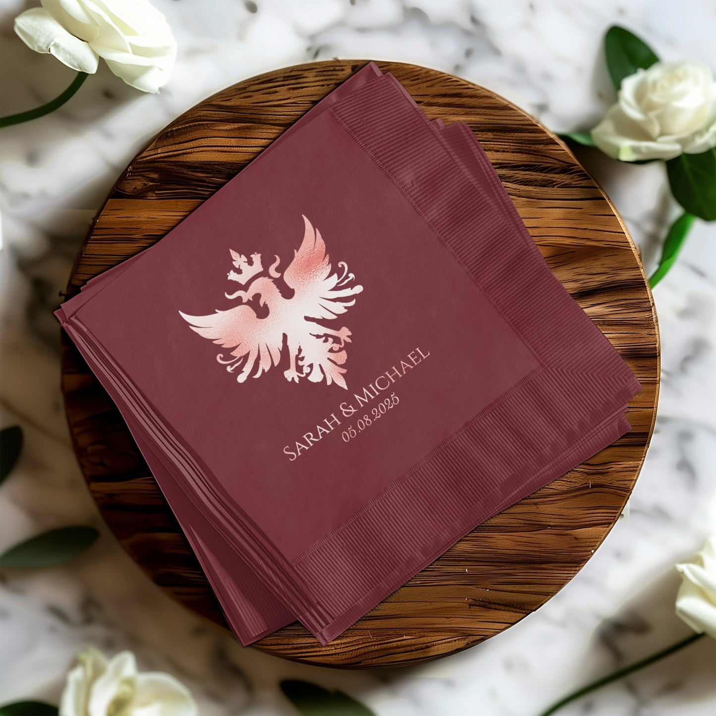 Personalized Wedding Napkins with Custom Design product type
