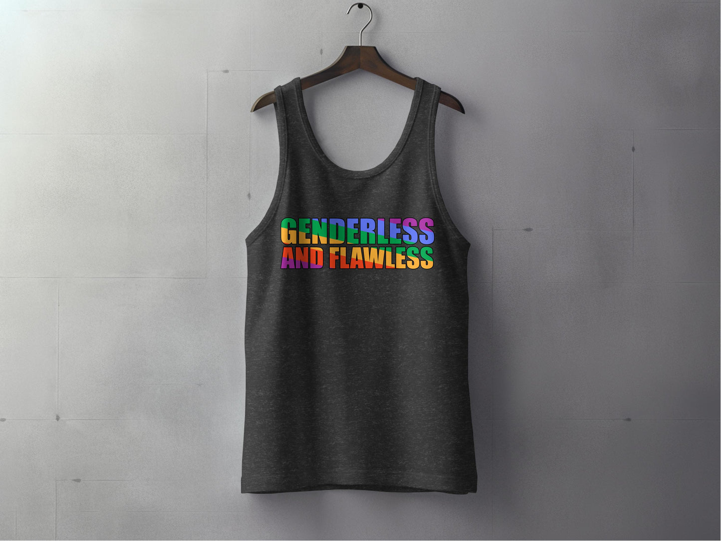 Genderless and Flawless Graphic Tank Top product
