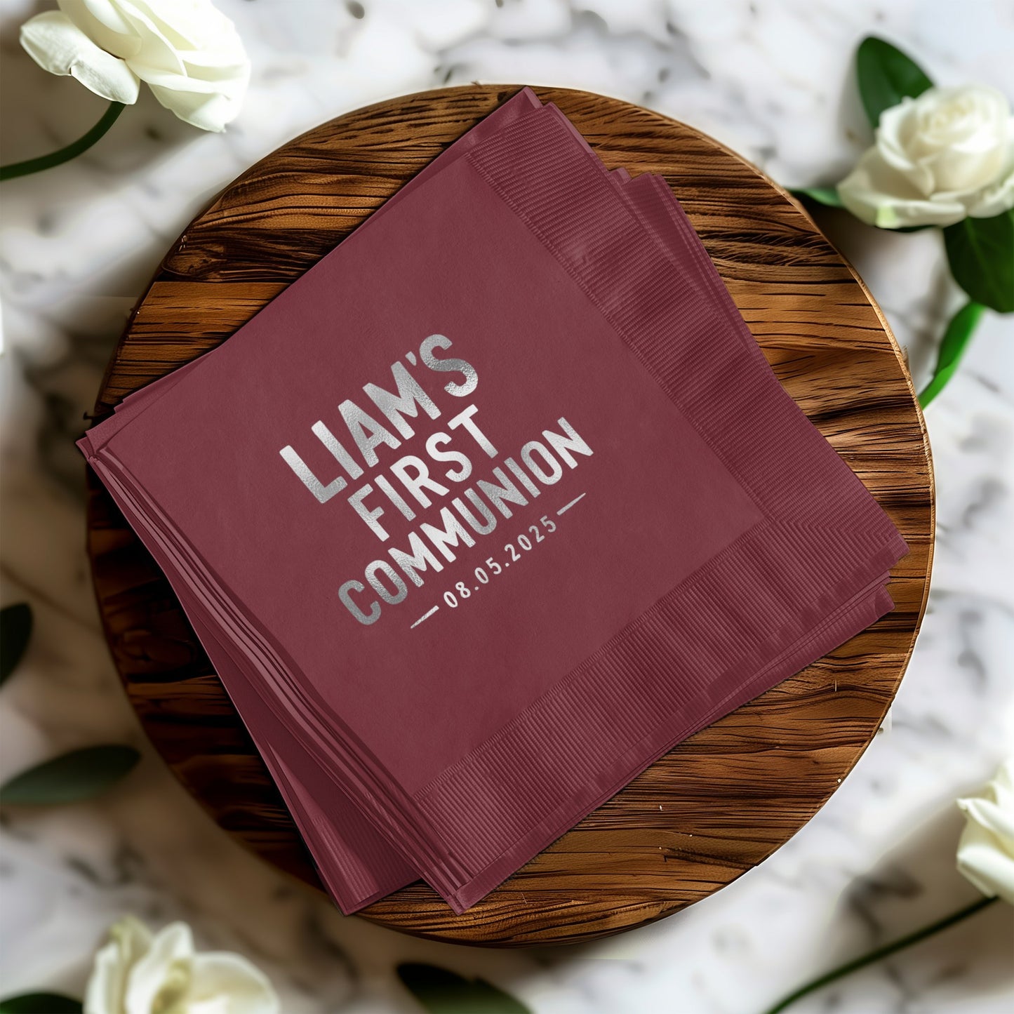 Liam's First Communion Personalized Napkin product type