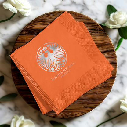 Personalized Wedding Napkins with Elegant Design product type