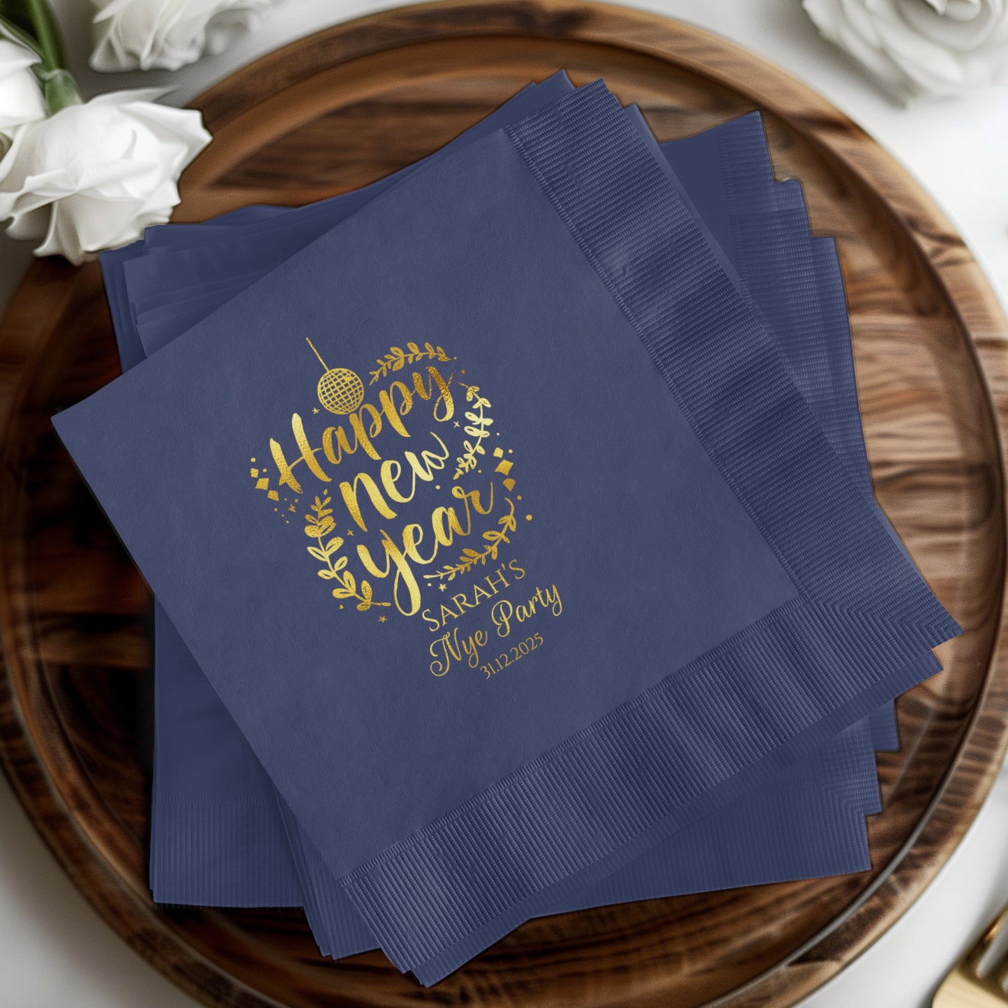 Personalized Happy New Year Party Napkin product