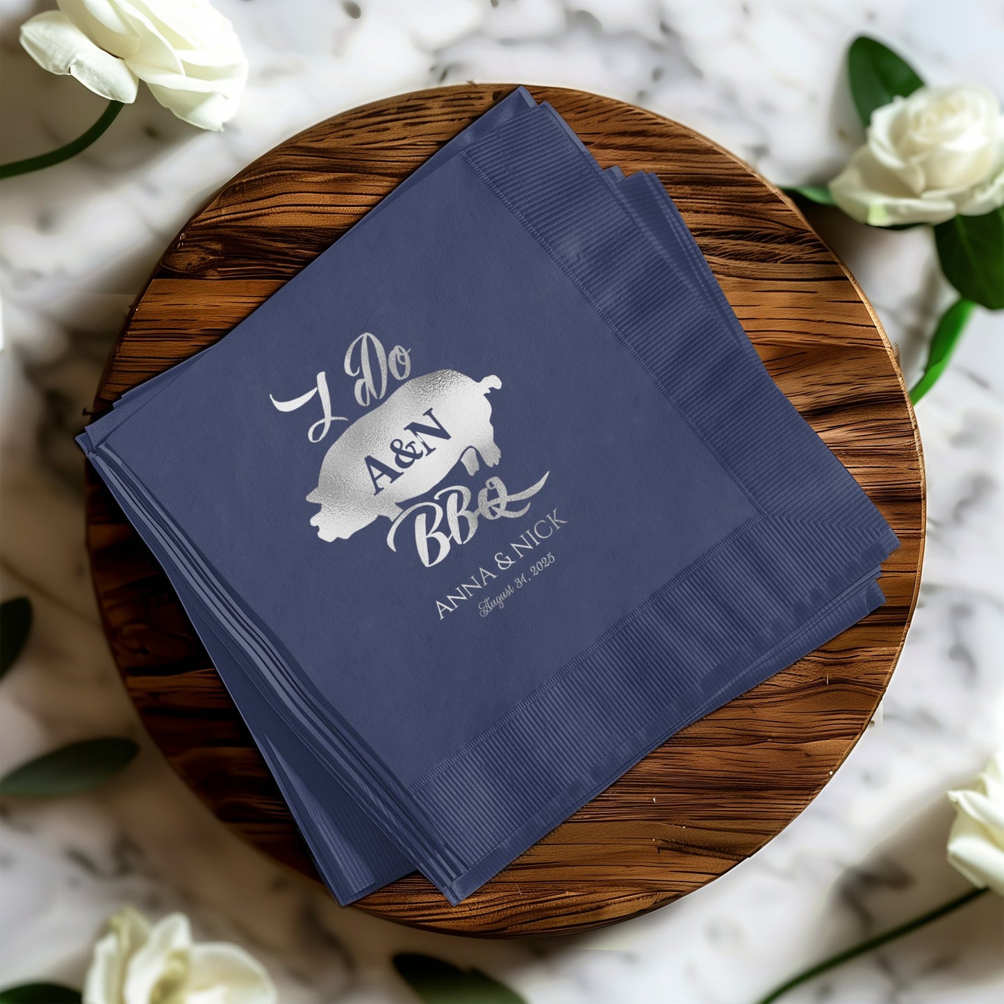 I Do A&N BBQ Custom Napkins Party Accessory product type