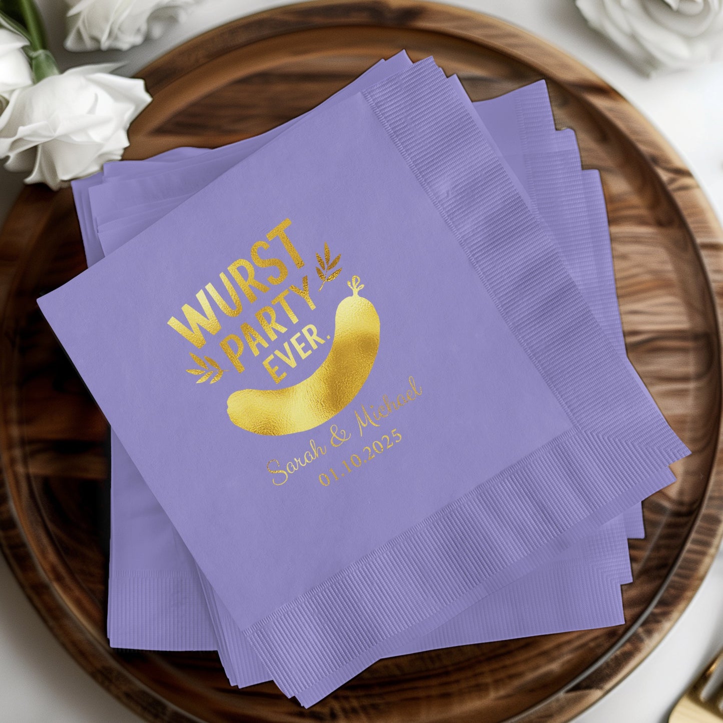 Custom Wurst Party Ever Personalized Napkin product type
